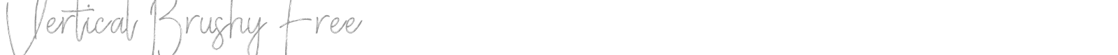 Vertical Brushy font preview